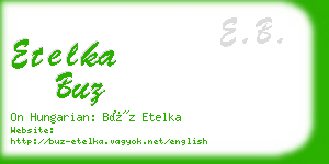 etelka buz business card